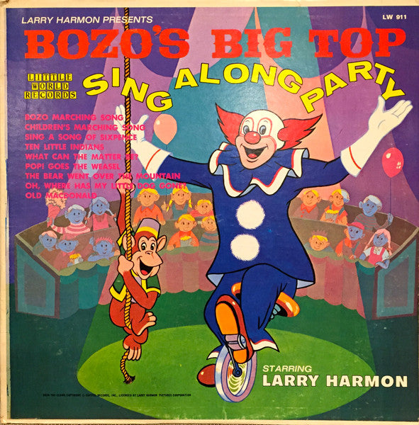 Larry Harmon – Bozo's Big Top Sing Along Party LP
