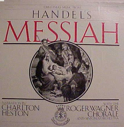 Charlton Heston - Christmas Music From Handel's Messiah LP