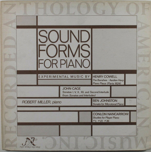 Robert Miller – Sound Forms For Piano LP