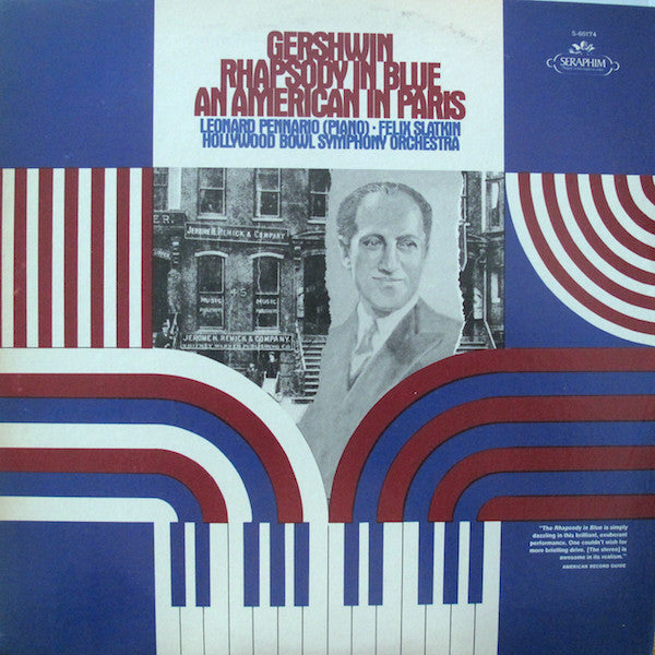 Gershwin, Leonard Pennario, Felix Slatkin And Hollywood Bowl Symphony Orchestra – Rhapsody In Blue / An American In Paris LP