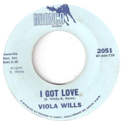 Viola Wills – I Got Love / Lost Without The Love Of My Guy 7"