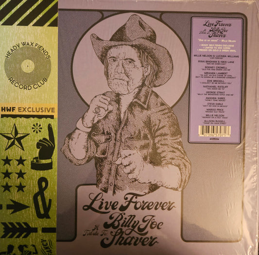 Various – Live Forever (A Tribute To: Billy Joe Shaver) (Green & Gold) LP