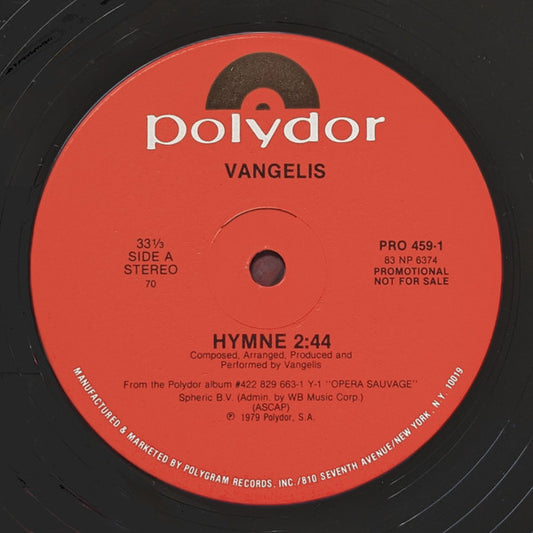 Vangelis – Hymne (Promo) 12"