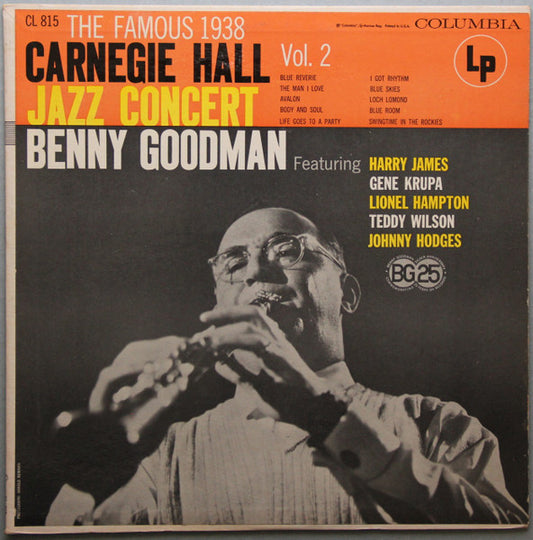 Benny Goodman – The Famous 1938 Carnegie Hall Jazz Concert - Vol. 2 LP