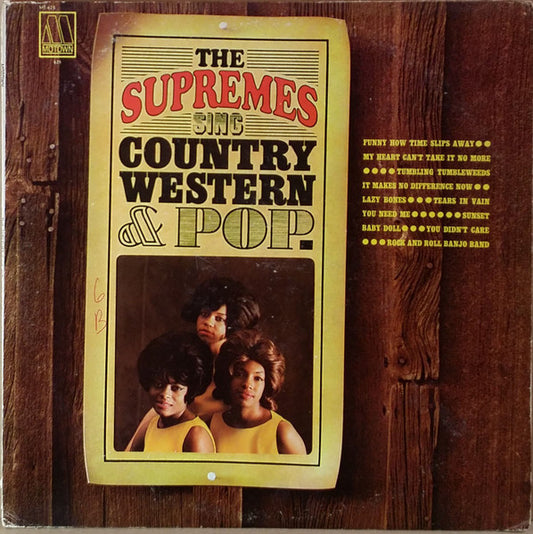 The Supremes – Sing Country Western & Pop LP