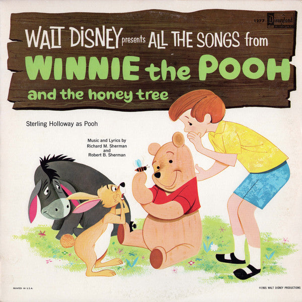 Walt Disney / Sterling Holloway – All The Songs From Winnie The Pooh And The Honey Tree LP