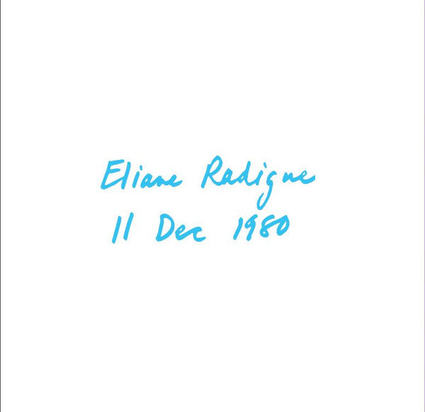 Eliane Radigue – 11 Dec 1980