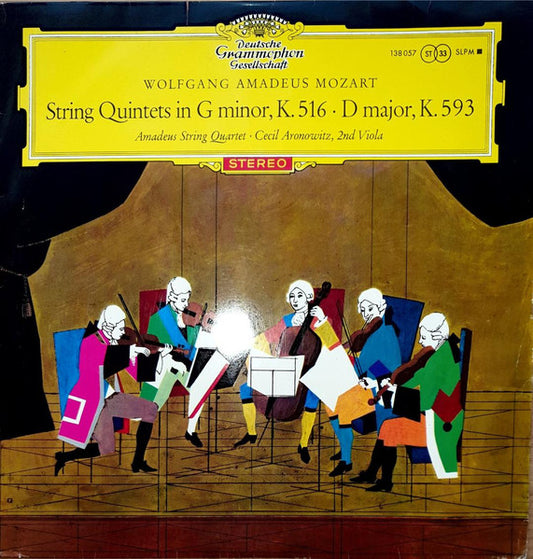 Mozart / Amadeus String Quartet - String Quintets in G Minor LP