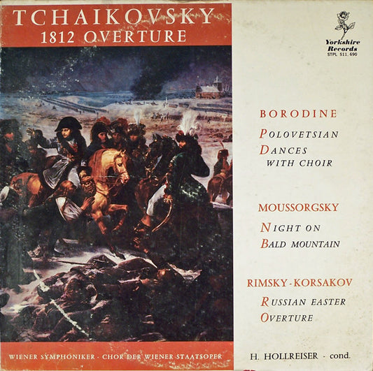 Tchaikovsky, Borodine, Moussorgsky, Rimsky-Korsakov, H. Hollreiser, Wiener Symphoniker – 1812 Overture LP