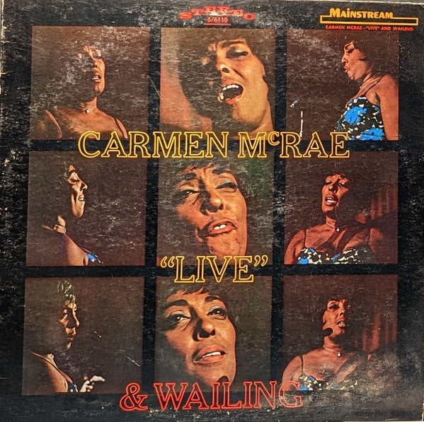 Carmen McRae – "Live" & Wailing LP