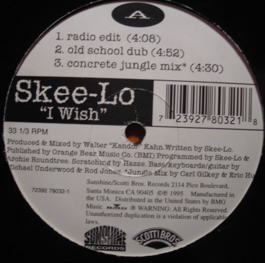 Skee-Lo - I Wish 12"