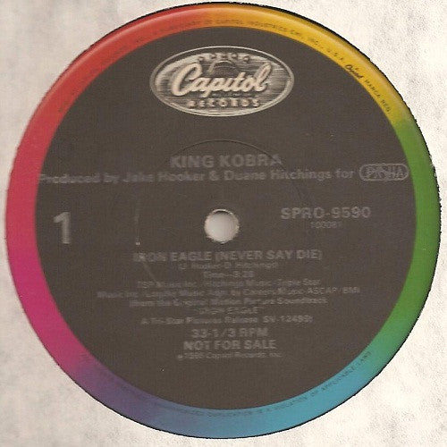 King Kobra – Iron Eagle (Never Say Die) (Promo) 12"