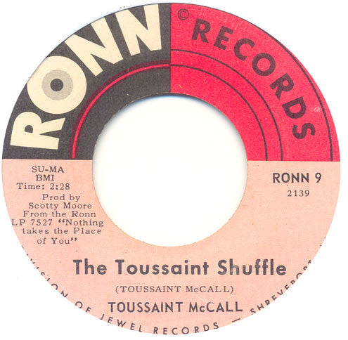 Toussaint McCall – I'll Do It For You / The Toussaint Shuffle 7"