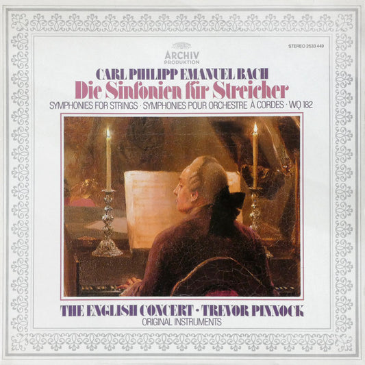 Carl Philipp Emanuel Bach – Die Sinfonien Für Streicher LP