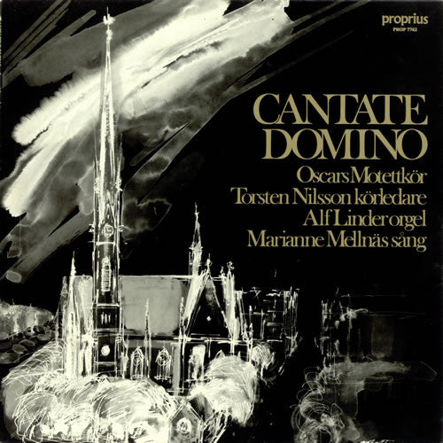 Marianne Mellnäs, Alf Linder, Oscars Motettkör, Torsten Nilsson – Cantate Domino LP