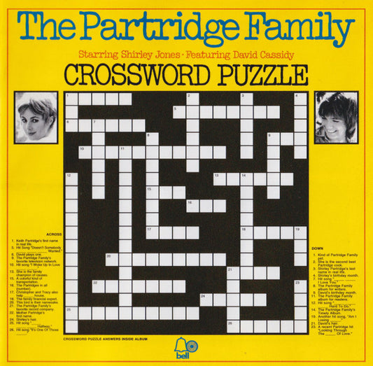 The Partridge Family starring Shirley Jones (2) Featuring David Cassidy – Crossword Puzzle CD