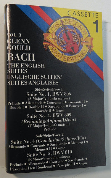 Bach, Glenn Gould – The English Suites Casette BOXSET