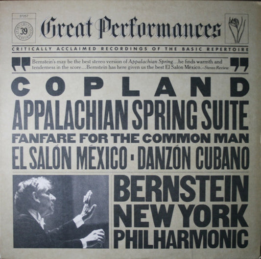 Copland / Bernstein – Appalachian Spring Suite / Fanfare For The Common Man / El Salón México / Danzón Cubano LP