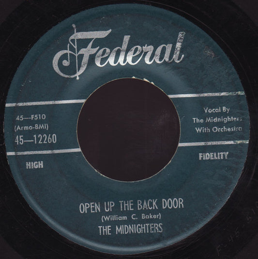 The Midnighters – Open Up The Back Door / Rock, Granny, Roll 7"