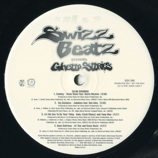 Swizz Beatz – Selected Tracks From Ghetto Stories 12"