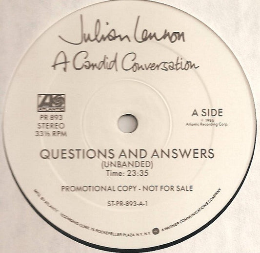 Julian Lennon – A Candid Conversation LP