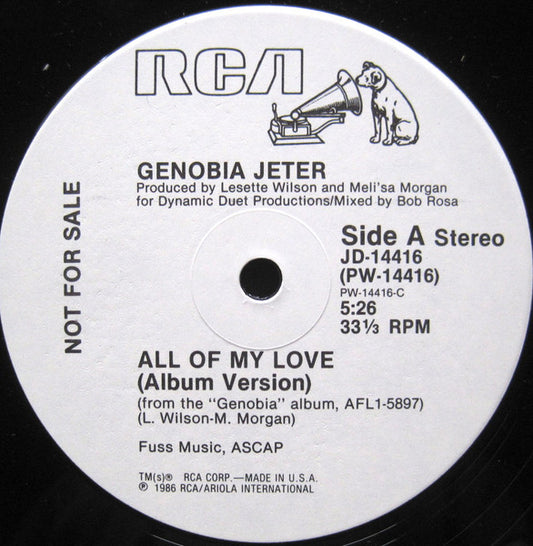 Genobia Jeter – All Of My Love 12"
