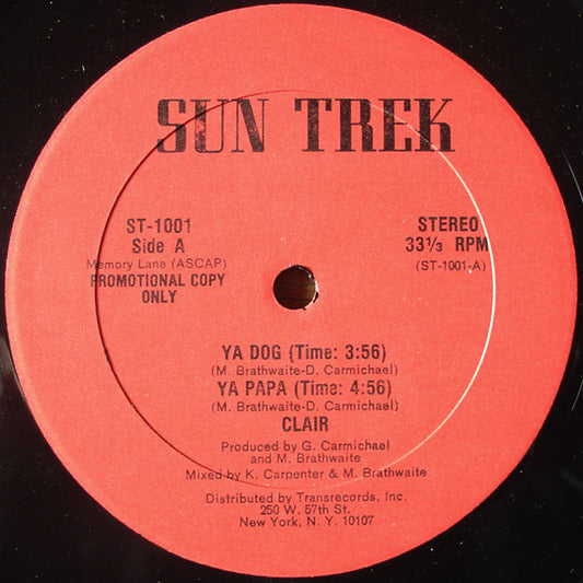 Clair - Ya Dog / Ya Papa 12"