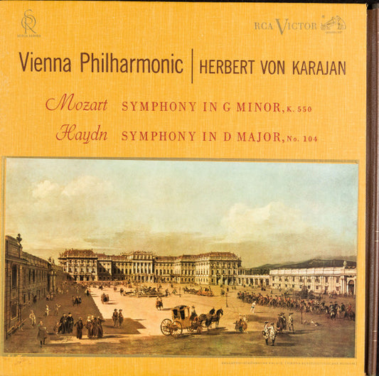 Mozart / Haydn / Vienna Philharmonic / Herbert Von Karajan – Symphony In G Minor, K. 550 / Symphony In D Major, No. 104 LP