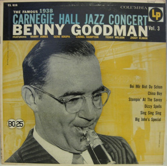 Benny Goodman – The Famous 1938 Carnegie Hall Jazz Concert Vol.3 LP