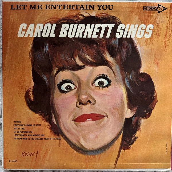 Carol Burnett – Let Me Entertain You: Carol Burnett Sings LP