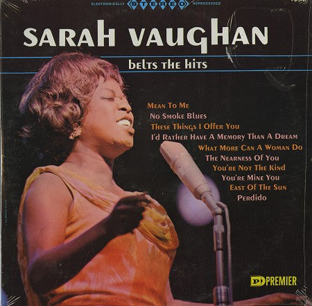 Sarah Vaughan – Belts The Hits LP