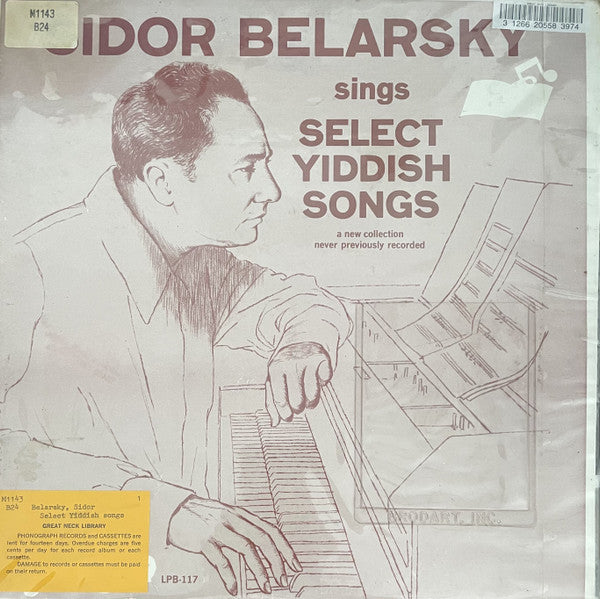 Sidor Belarsky – Sidor Belarsky sings Select Yiddish Songs LP