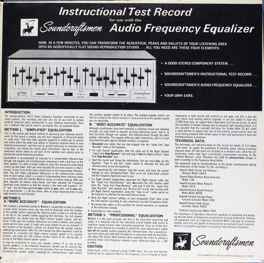 Unknown Artist – Instructional Test Record LP
