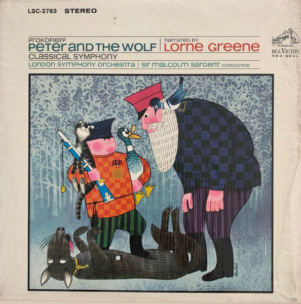 Prokofieff, Lorne Greene, London Symphony Orchestra, Sir Malcolm Sargent – Peter And The Wolf / Classical Symphony LP