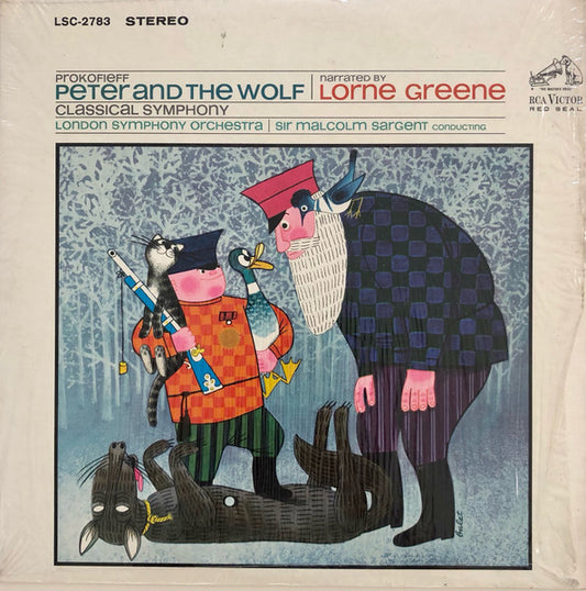 Prokofieff, Lorne Greene, London Symphony Orchestra, Sir Malcolm Sargent – Peter And The Wolf / Classical Symphony LP