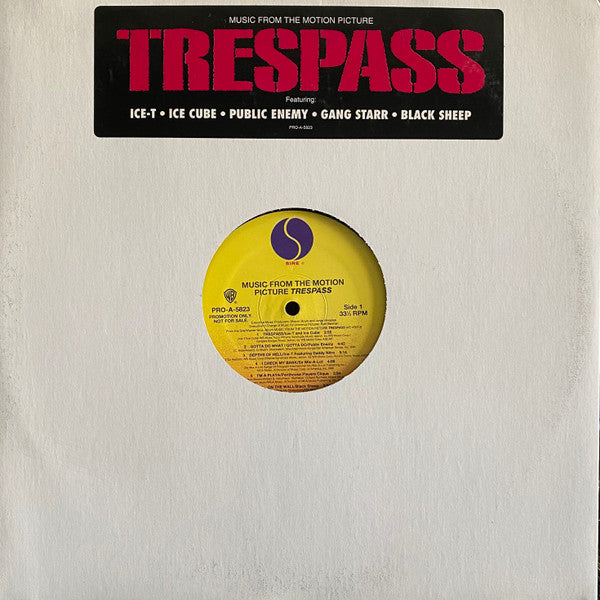 Various – Trespass (Music From The Motion Picture) (Promo) LP