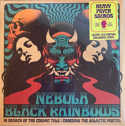 Nebula / Black Rainbows – In Search Of The Cosmic Tale: Crossing The Galactic Portal (Yellow/Black/Red Splatter vinyl) LP