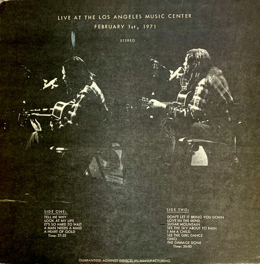 Neil Young - Live At The Los Angeles Music Center LP