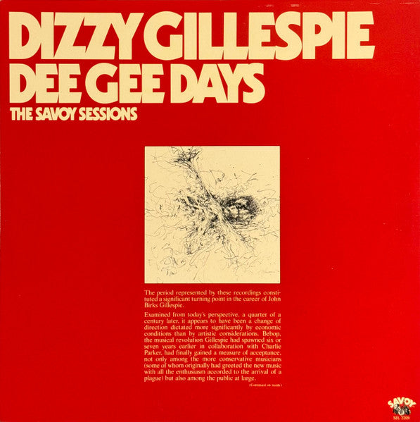 Dizzy Gillespie – Dee Gee Days 2LP