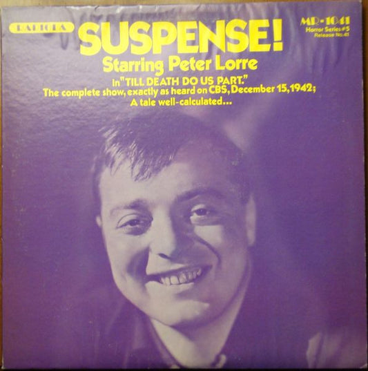 Peter Lorre / Vincent Price – 'Till Death Do Us Part / The Complete Horror Classic "Blood Bath" LP