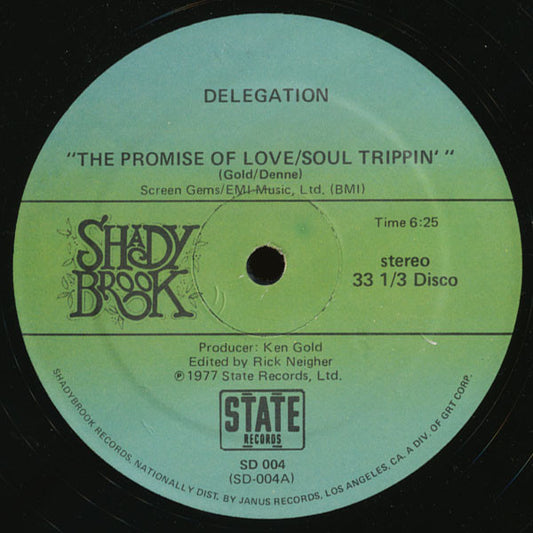 Delegation – The Promise Of Love/Soul Trippin' 12"