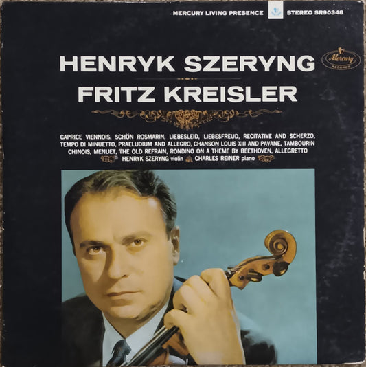 Henryk Szeryng – Plays The Music Of Fritz Kreisler (Stereo) LP