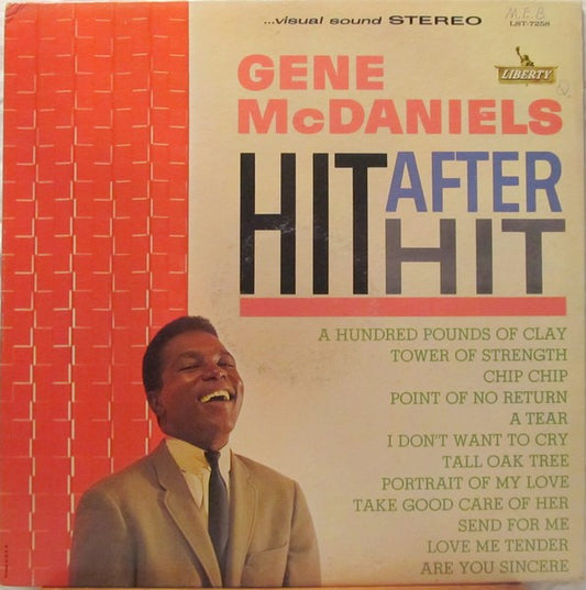Gene McDaniels - Hit After Hit LP