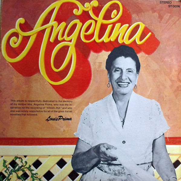 Louis Prima – Angelina LP