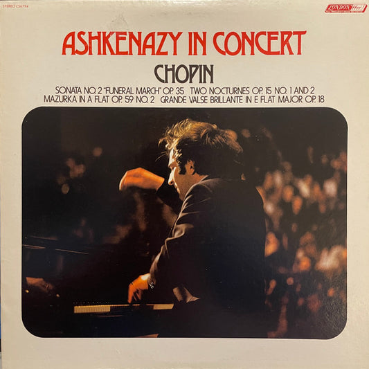 Ashkenazy, Chopin – Ashkenazy In Concert LP