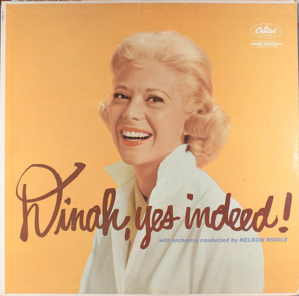 Dinah Shore & Nelson Riddle - Dinah, Yes Indeed! LP