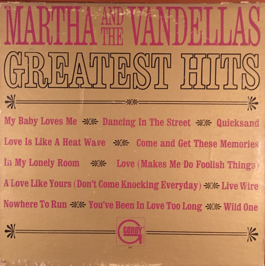 Martha & The Vandellas - Greatest Hits LP