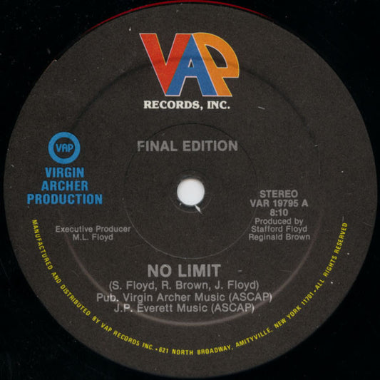 Final Edition - No Limit 12"