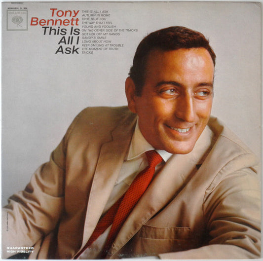 Tony Bennett - This Is All I Ask LP