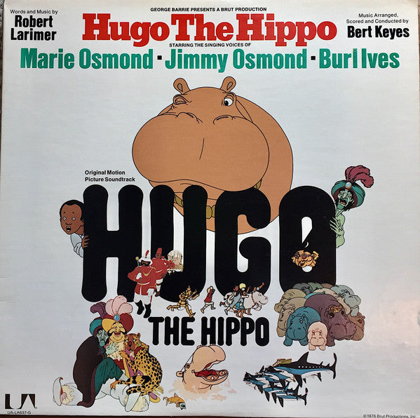 Marie Osmond, Jimmy Osmond, Burl Ives – Hugo The Hippo OST LP
